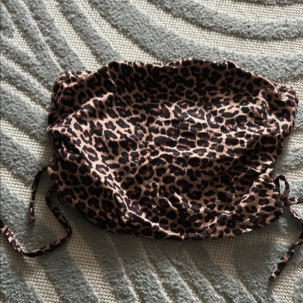 Chic Animal Print Tube Top